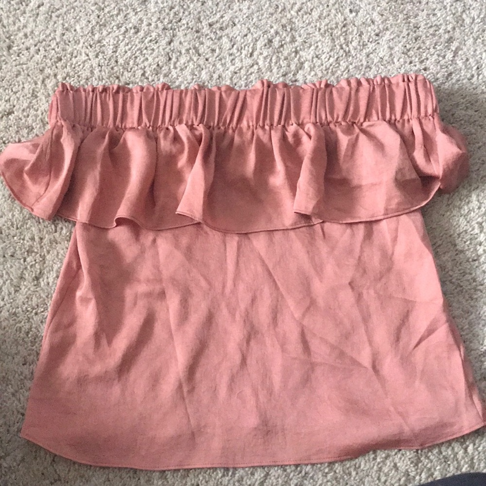 Burnt Orange Off The Shoulder Shirt